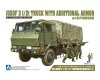 Aoshima 01208 JGSDF 3 1/2t Truck with Additional Armor w/6 Figures